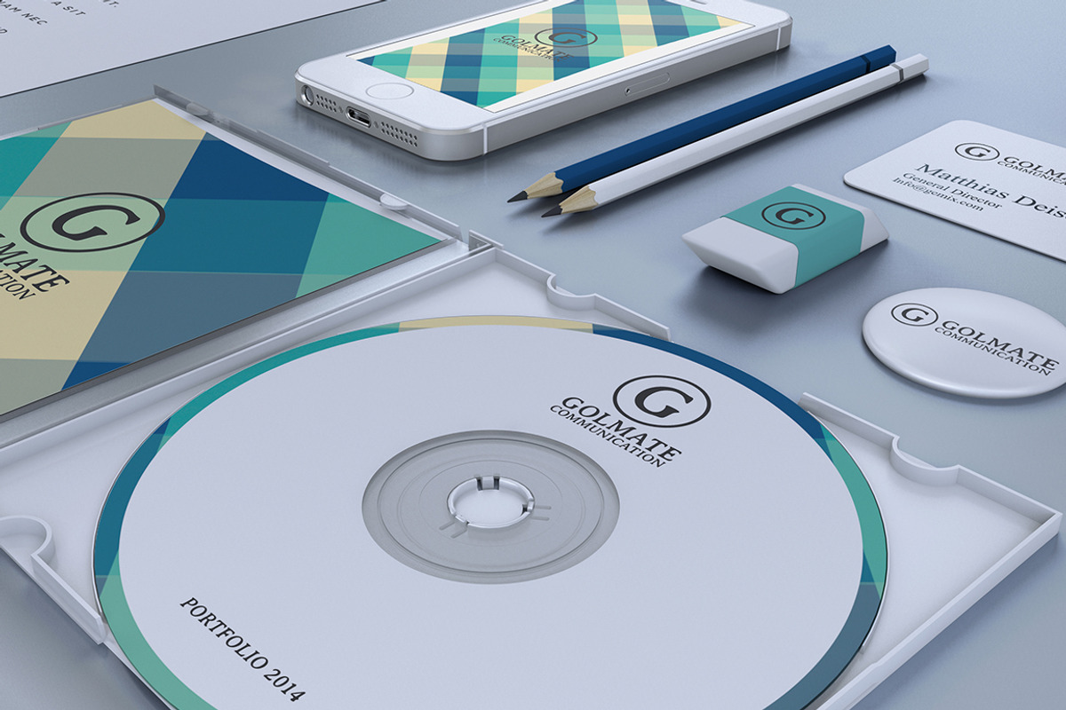 -75% Retro Corporate Identity, a Stationery Template by Marvel (Photo 3 of 5)