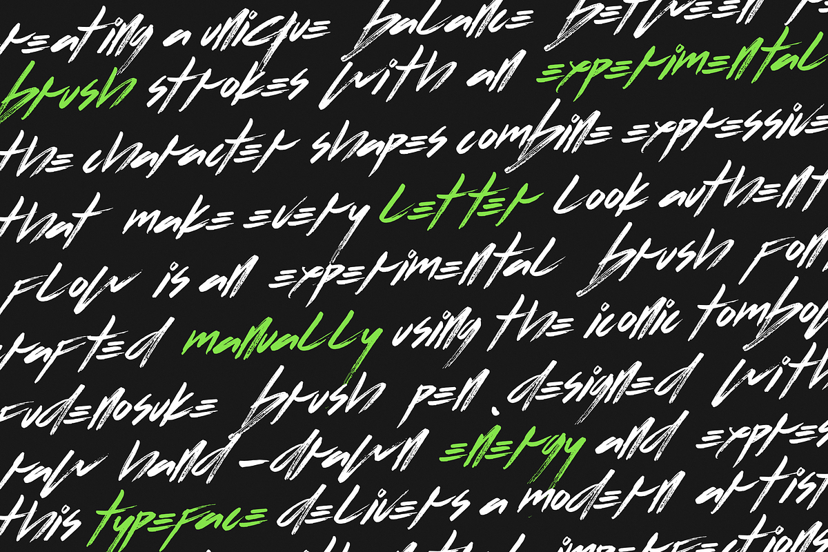 Flow | Experimental Brush Font, a Handwritten Font by Ardana Creative (Photo 14 of 16)