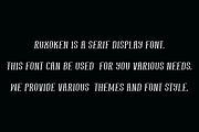 Ruxoken - Elegant Serif Font, a Serif Font by Iqsiart Studio (Thumbnail 4 of 6)