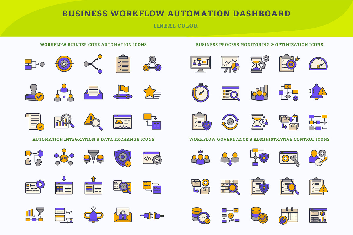 Business Workflow Automation icons, an Icon by vexper (Photo 5 of 5)
