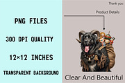 Christmas Funny Dog Clipart Bundle., an Illustration by SVGArt (Thumbnail 6 of 8)