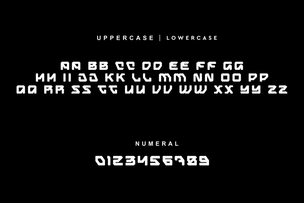 Golden Standar - Futuristic Font, a Sans Serif Font by Iqsiart Studio (Photo 5 of 9)