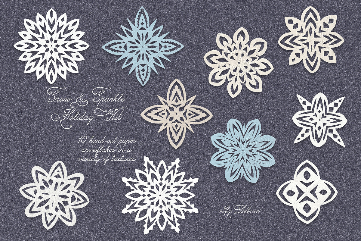 Snow & Sparkle Holiday Kit, an Object Graphic by Lidberia (Photo 3 of 13)
