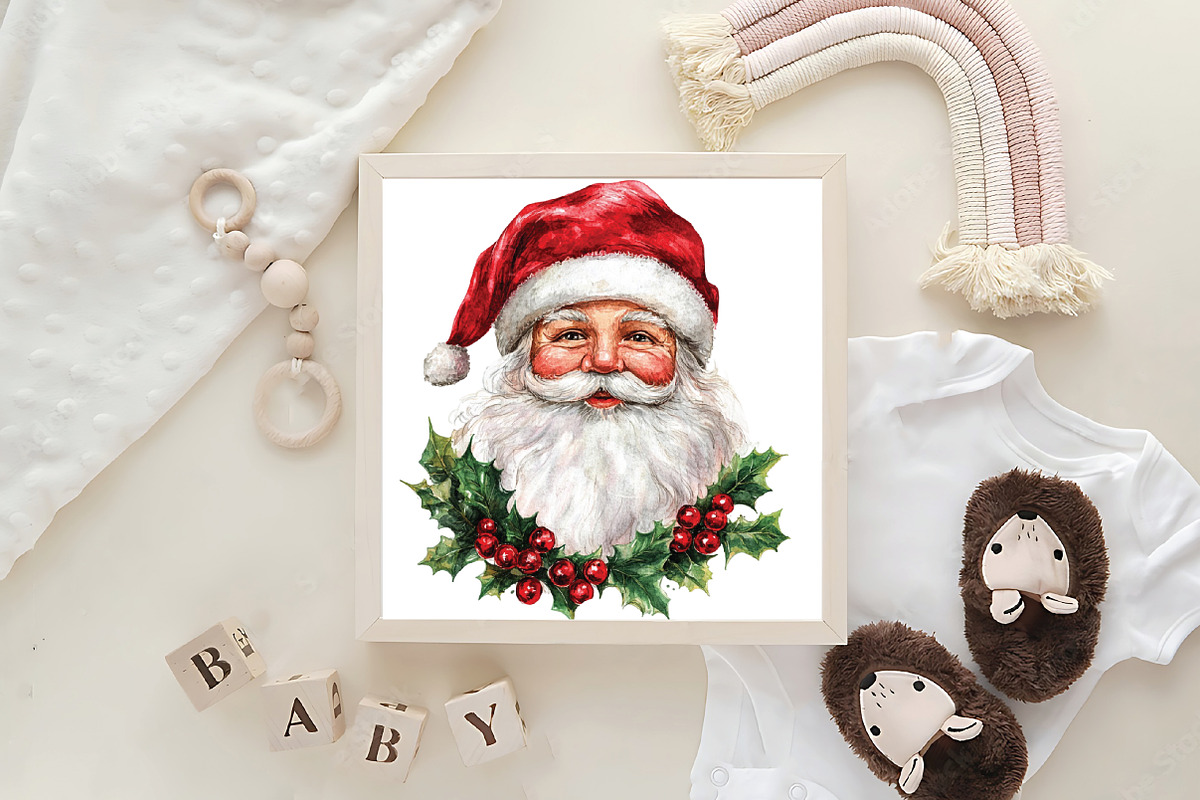embroidered Christmas PNG sublimatio, an Illustration by CraftArtStudio (Photo 6 of 6)