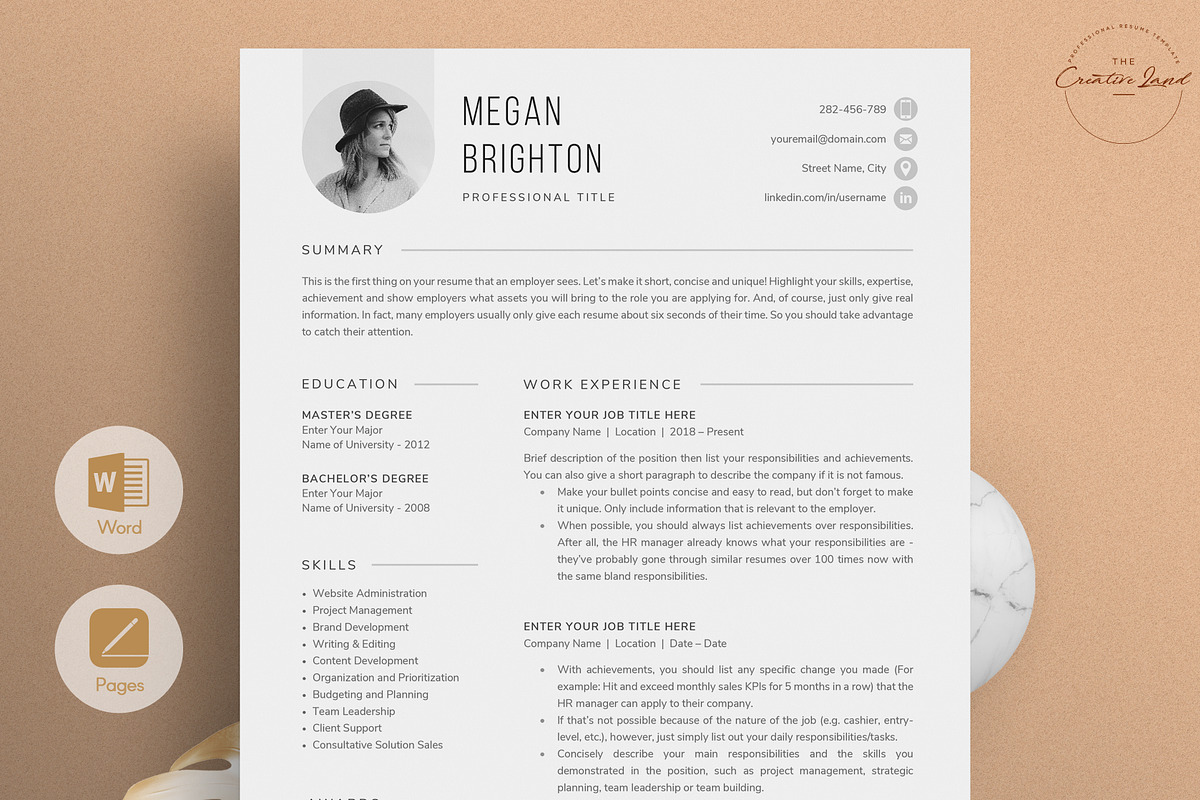 Resume/CV - The Megan