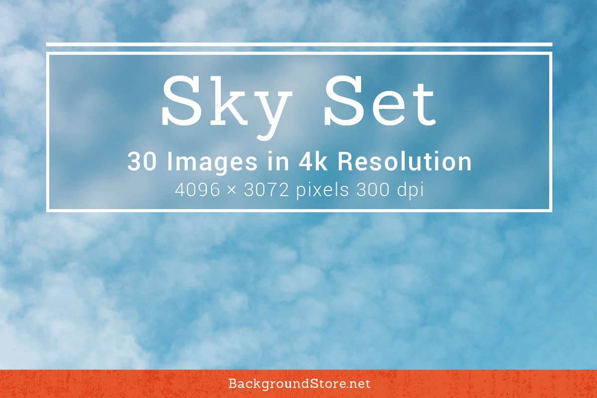 Sky and Clouds Photos Set, a Texture Graphic by Backgrounds Store (Photo 1 of 4)