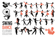 SWING DANCE CLIPART, a Graphic by La Inspiratriz (Thumbnail 1 of 21)
