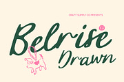 CS Belrise Drawn, a Script Font by Craft Supply Co. (Thumbnail 1 of 8)