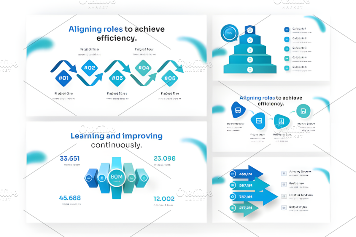 Process Flow Infographic PowerPoint, a Presentation Template by Ink Gallery