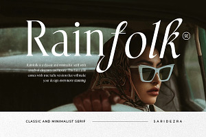 Rainfolk - Classic Minimalist Serif