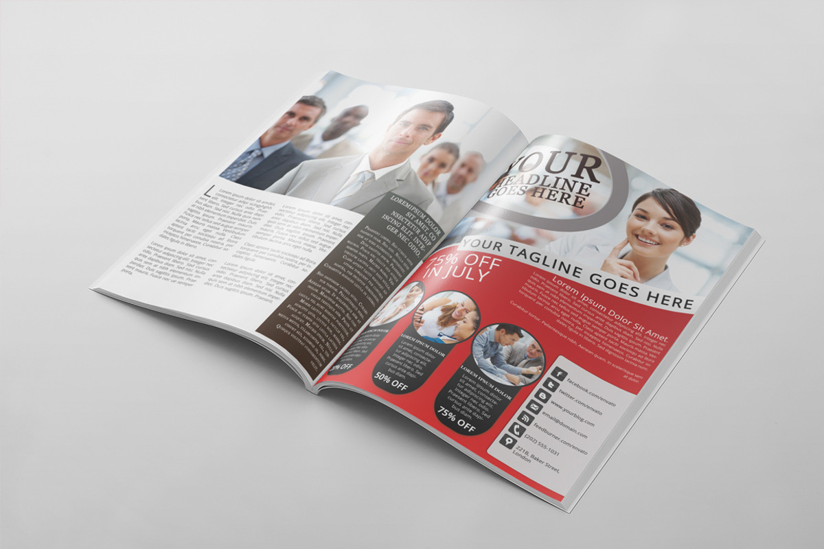 Magazine Template 13, a Magazine Template by pmvch (Photo 3 of 9)