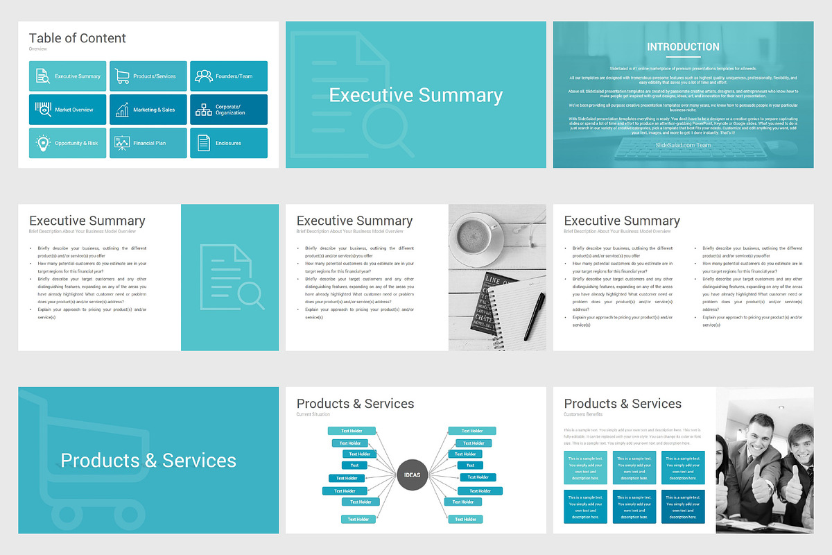 Best Business Plan Keynote Template, a Presentation Template by SlideSalad (Photo 6 of 34)