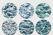 Stormy Sea Seamless Digital Papers, a Pattern Graphic by Natural Planners (Thumbnail 3 of 5)