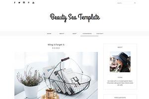 Blogger Template - BEAUTY SEA