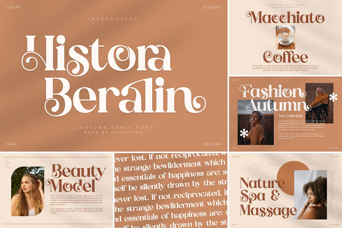 SALE! Modern & Classy Serif Font, a Serif Font by Storytype Studio (Photo 10 of 42)