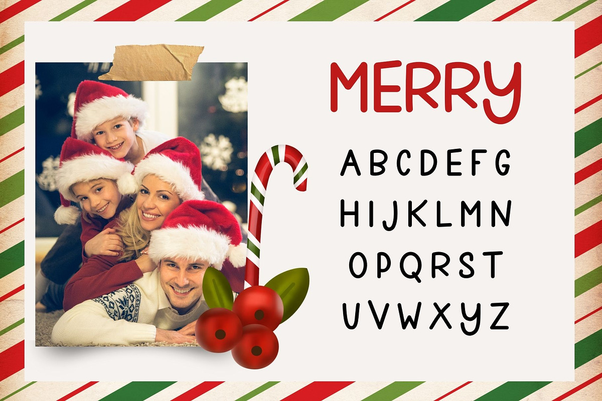 Christmas Winter Font, a Handwritten Font by MyFontsShop (Photo 5 of 9)