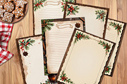 Vintage Christmas Recipe Pages Set, a Stationery Template by V Design Creator (Thumbnail 3 of 9)