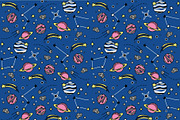 Stars and planets doodle pattern, a Pattern Graphic by GermArt (Thumbnail 3 of 3)