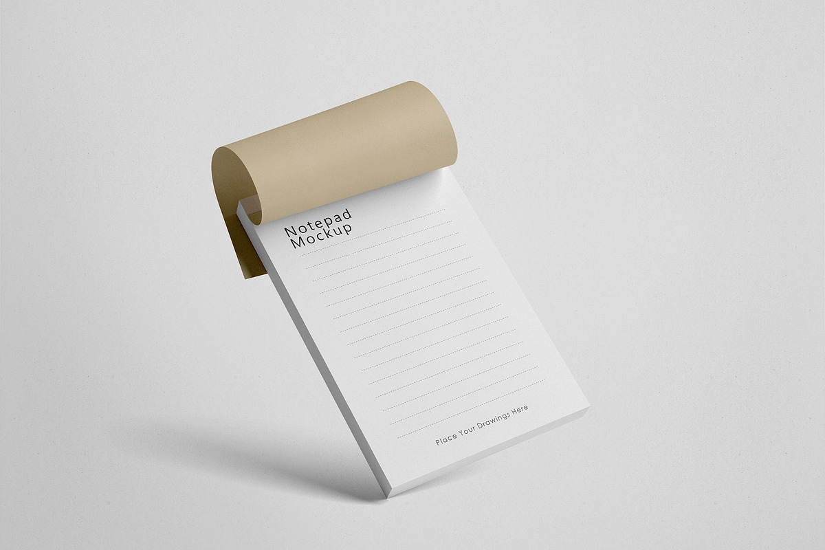 Notepad Mockup Set, Sketchbook, a Books & Magazine Mockup by Tahtagraphic (Photo 5 of 7)