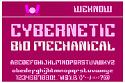 Computer Robot font, a Font by weknow (Thumbnail 5 of 5)