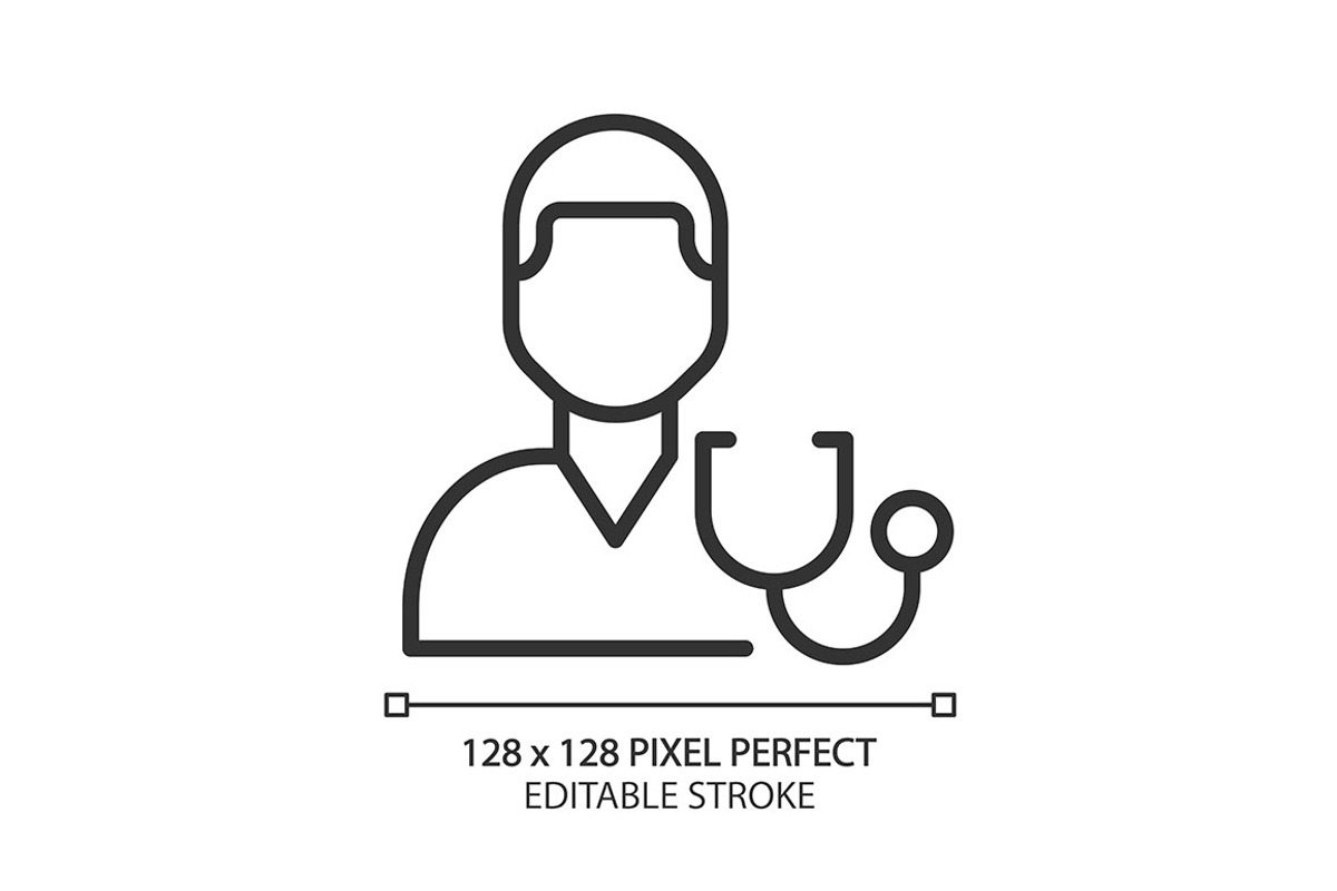 Diagnostics pixel perfect linear, an Outline Icon by IMG Visuals