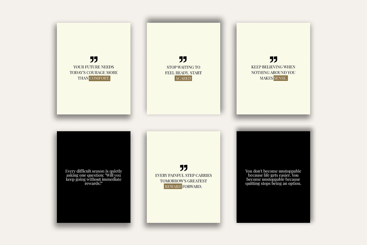 50 Inspiring Instagram Quote Bundle, a Social Media Template by RB Boutique (Photo 8 of 8)
