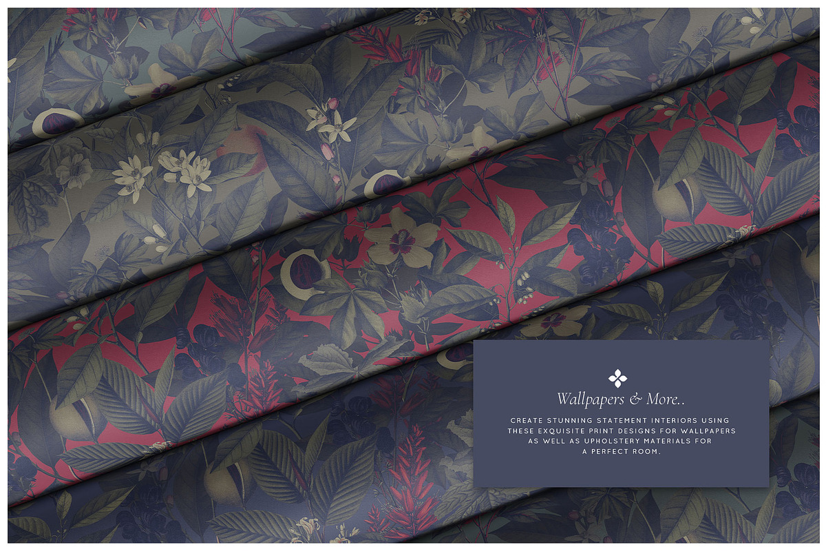 Botanic Oscuro Moody Botanical Print, a Pattern Graphic by TSTUDIO (Photo 9 of 10)