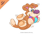 Set of Cartoon Dogs 02. Clipart., an Animal Illustration by KENO Mascots (Thumbnail 5 of 7)