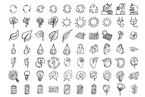 243 Eco Doodle Icons