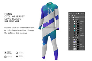 Cycling Jersey Long Sleeves Kit