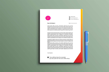 letterhead, A4 letterhead