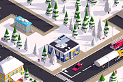 Low Poly City Winter Pack, an Environmental 3D Model by Anton Moek (Thumbnail 6 of 9)