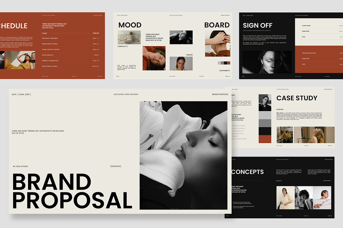 Skal : Brand Proposal Google Slides, a Presentation Template by Punkl Camp (Photo 1 of 4)