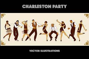 It's Charleston party time!, a Person Illustration by La Inspiratriz