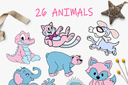 Kids Patterns & Alphabets - Animal, a Pattern Graphic by Pixavics (Thumbnail 3 of 11)