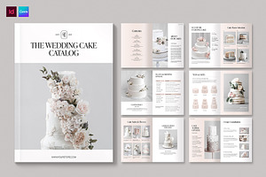 Wedding Cake Catalog Template, a Brochure Template by BrandPacks
