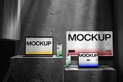10 PSD Dark Multi Device Mockup Set, a Mac Mockup by East Gallery (Thumbnail 6 of 10)