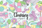 Cleaning Clipart, an Object Illustration by GlamArtZhanna (Thumbnail 1 of 5)