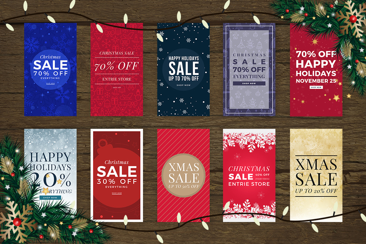 100 Christmas Instagram Stories, a Social Media Template by MinimalStudioCo (Photo 10 of 20)