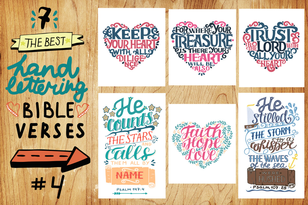 7 THE BEST BIBLE VERSES #4, an Illustration by Ola-la-la (Photo 1 of 7)