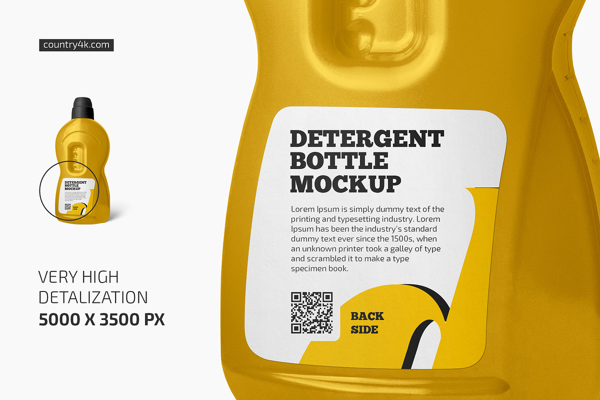 Plastic Detergent Bottle Mockup Set, a Cups & Container Mockup by Country4k (Photo 3 of 4)