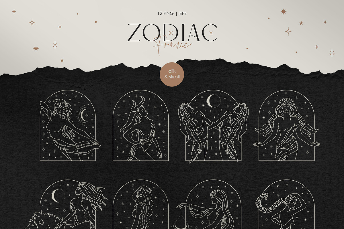 Zodiac Collection, an Animal Illustration by PatrushevaYana (Photo 15 of 21)