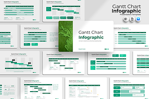 Gantt Chart Infographic - Keynote, a Presentation Template by Iqsiart Studio