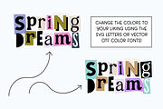 RANSOM CUTOUTS Font and SVG Letters, a Sans Serif Font by Blush Font Co. (Thumbnail 5 of 7)