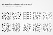Rock Music Seamless Patterns, a Pattern Graphic by 3Y_Design (Thumbnail 2 of 6)
