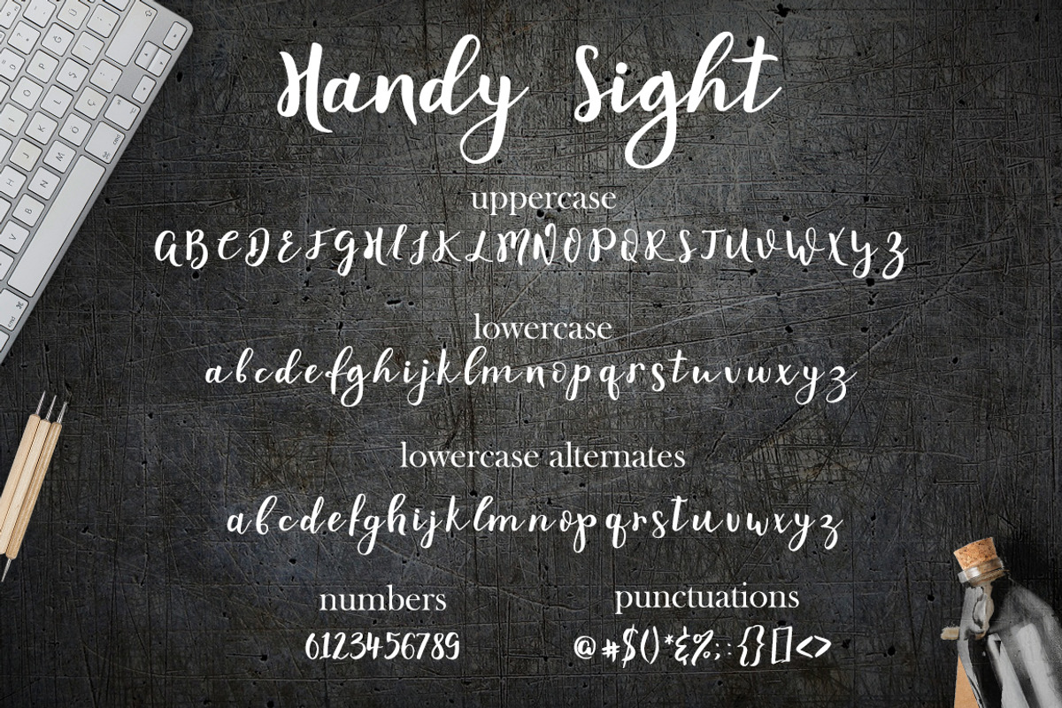 Handy Sight - font preview 7