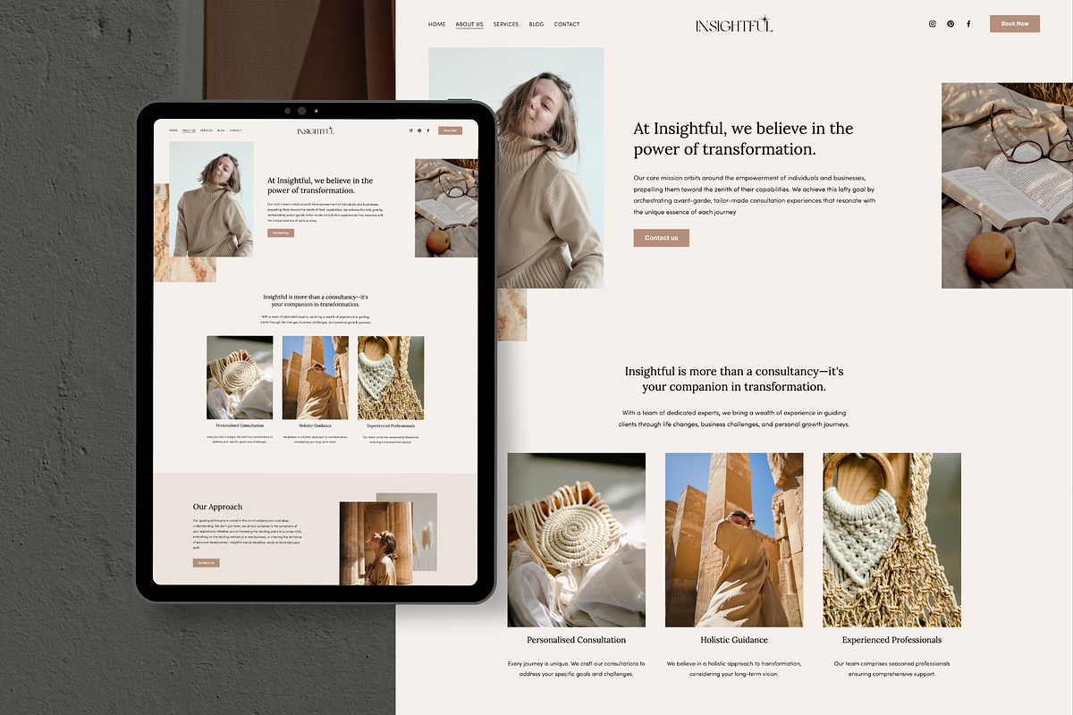 Insightful - Squarespace Template, a Templates & Theme by Refornit (Photo 5 of 7)