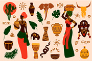 African woman and traditional ethnic, an Object Graphic by PatapovaVika (Thumbnail 4 of 7)