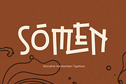 Somen - Monoline Handwritten Font, a Handwritten Font by Grontype (Thumbnail 1 of 8)