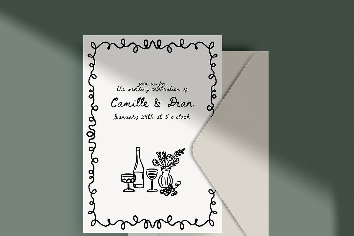 Whimsical Wedding Clipart, an Object Illustration by Teresa Art Store (Photo 4 of 11)